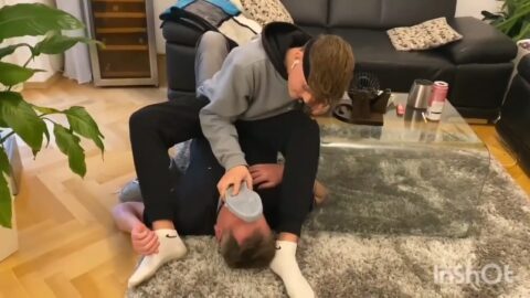 German sneaker master feet licking